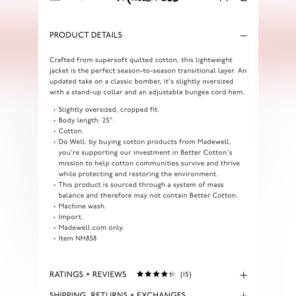 Madewell Bremen Bomber Jacket - Picture 2 of 6